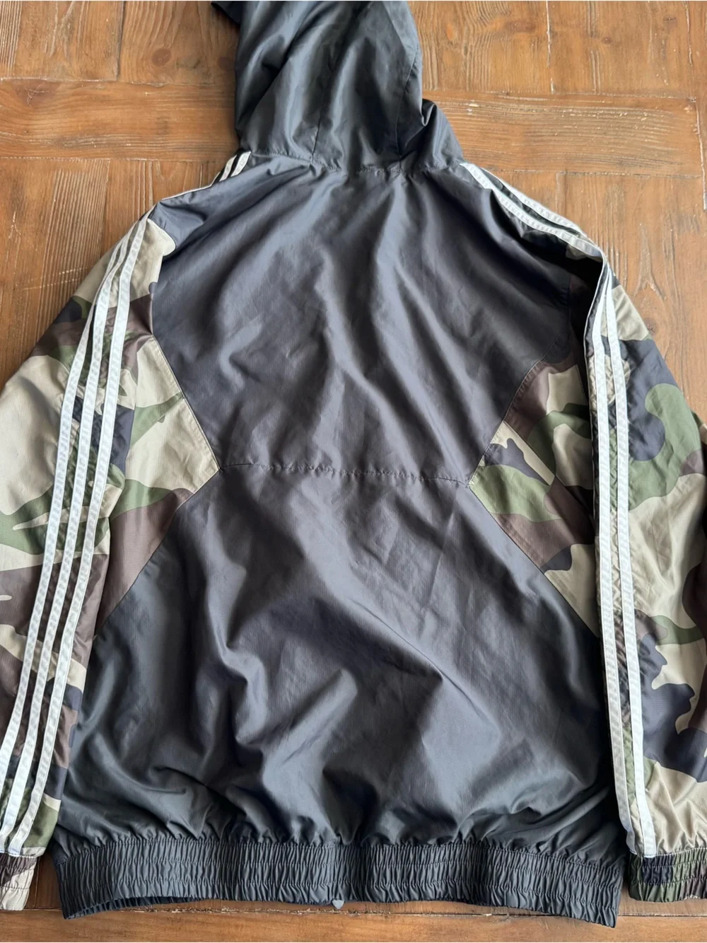 adidas hooded windbreaker